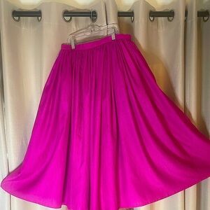 Vintage Barbie-Core Small Pink Women's 1950’s inspired Flared Circle Skirt